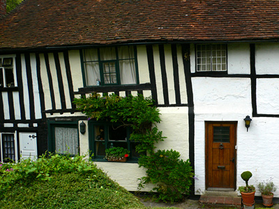 Half-timbered cottage in Robertsbridge, East Sussex