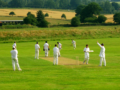 Cricket match at Bodiam