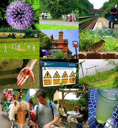 Bodiam Castle walk photo montage, 15 July 2007