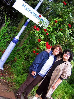 Roses on Harrietsham station platform