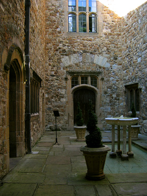 Fountain Court, interior courtyard at Leeds Castle