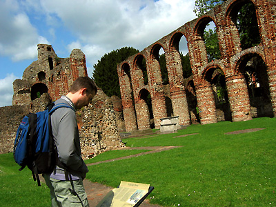 Ruins of St Botolph's Augustinian priory, Colchester, Essex, East Anglia, England, Britain, UK