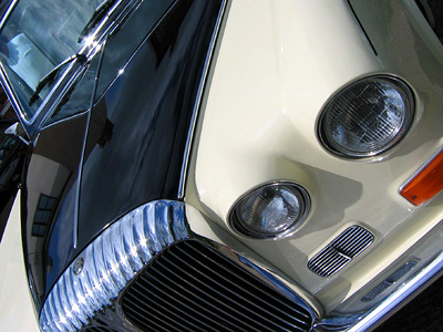 Daimler Sovereign classic car, Layer de la Haye, Colchester, Essex, East Anglia, England, Britain, UK